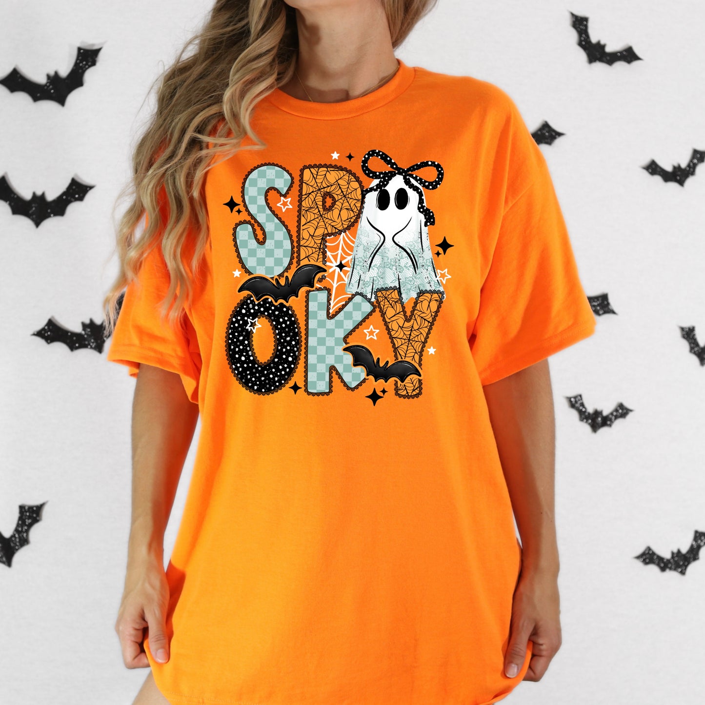 Checker Spooky-Ready to Press Transfer