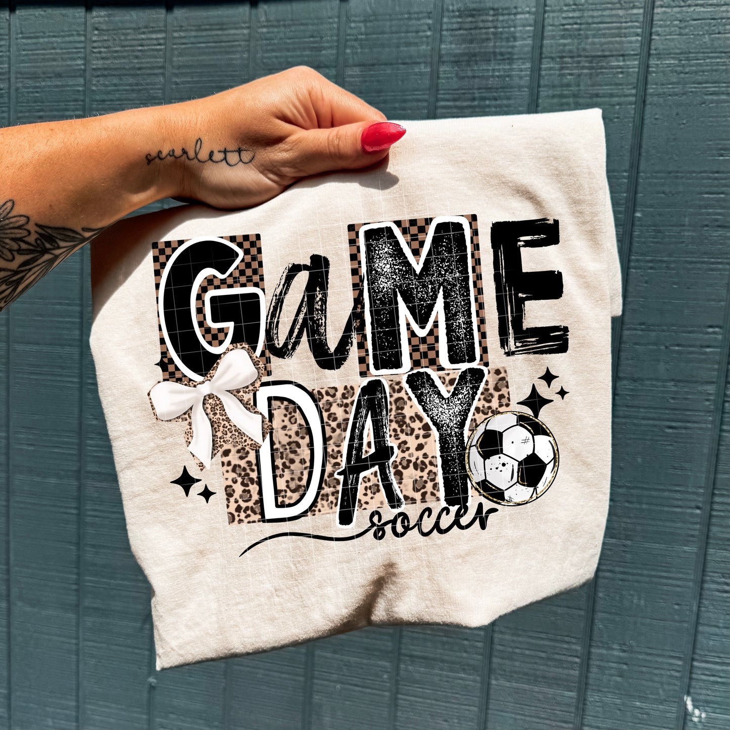 Game Day Leopard Soccer-Ready to Press Transfer