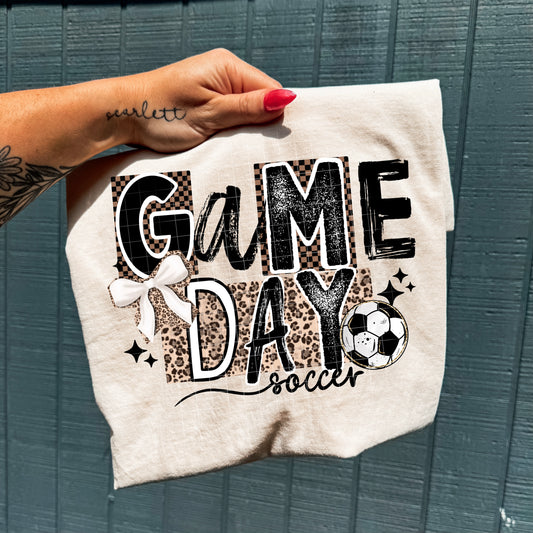 Game Day Leopard Soccer-Ready to Press Transfer