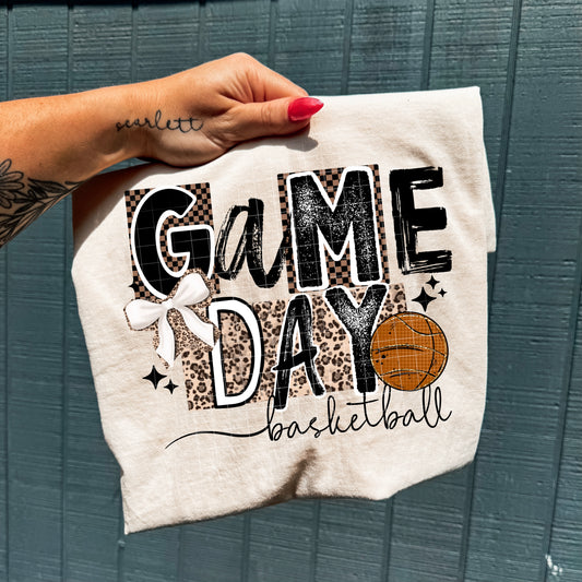Game Day Leopard Basketball-Ready to Press Transfer