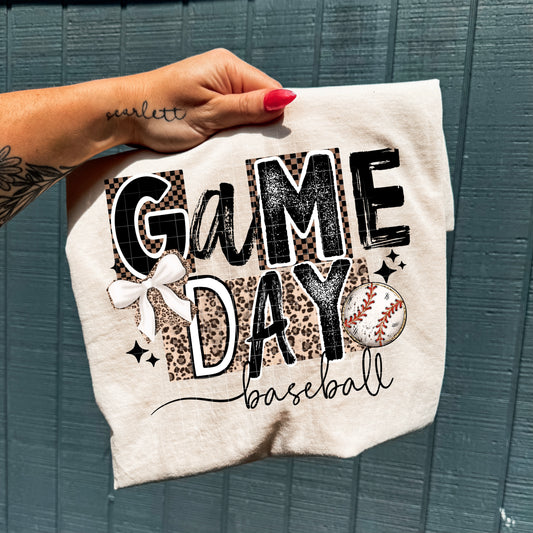 Game Day Leopard Baseball-Ready to Press Transfer