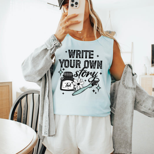 Write your Own Story Black-Ready to Press Transfer