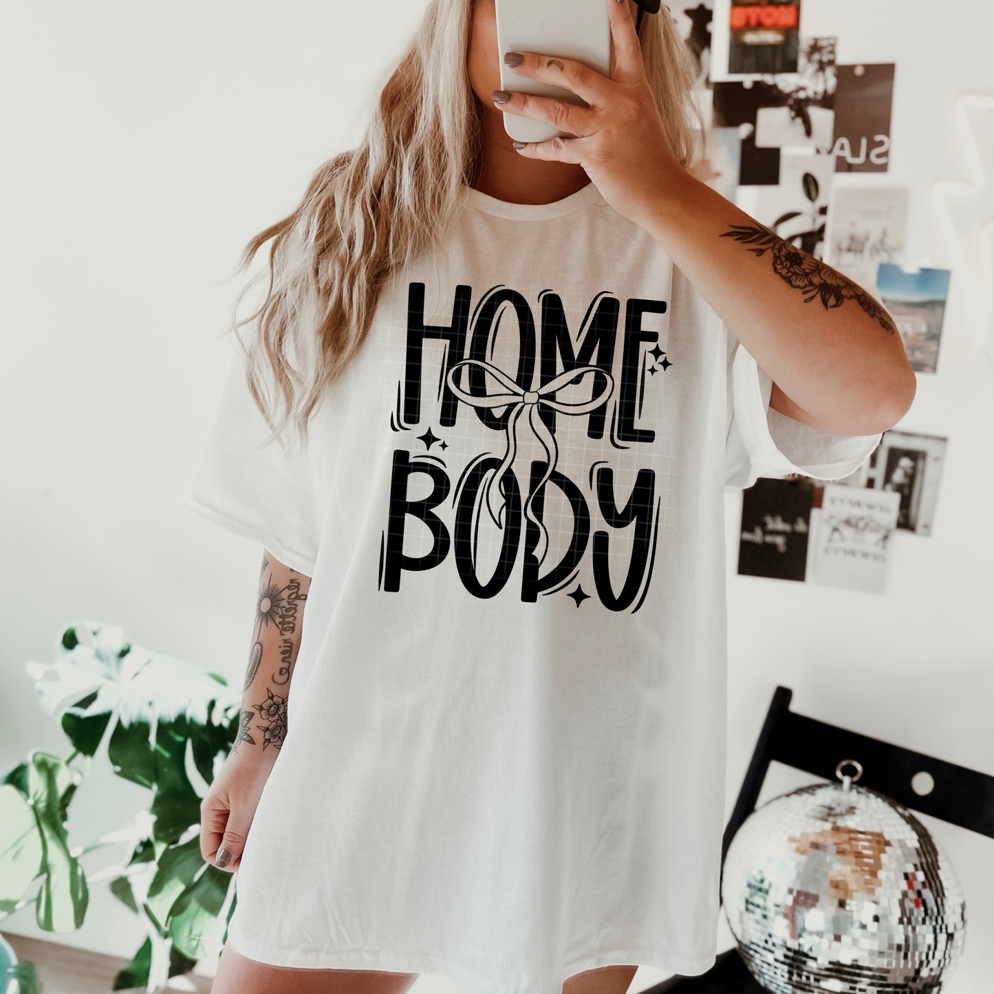 Homebody black-Ready to Press Transfer