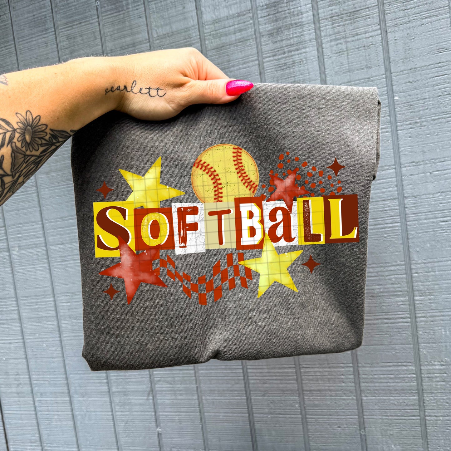 Softball Stars-Ready to Press Transfer