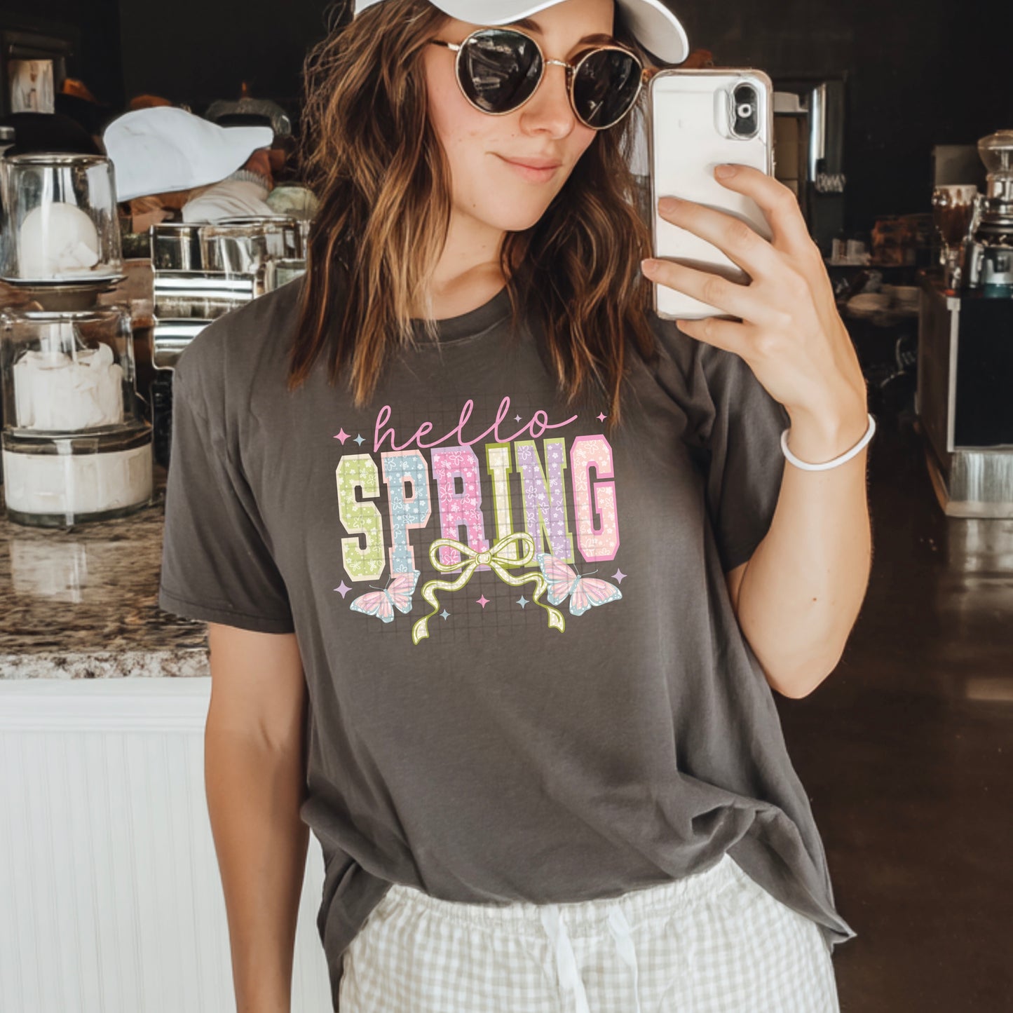 Pastel Hello Spring-Ready to Press Transfer
