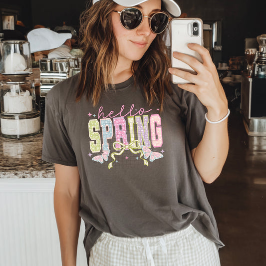 Pastel Hello Spring-Ready to Press Transfer