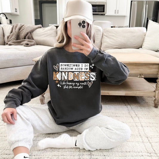 Random Acts of Kindness White-Ready to Press Transfer