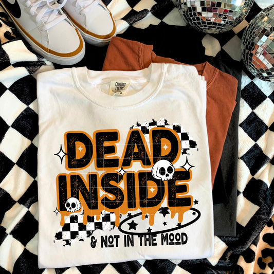 Dead inside Black Accents-Ready to Press Transfer