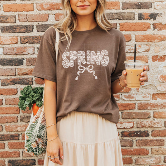 Spring White Lace-Ready to Press Transfer