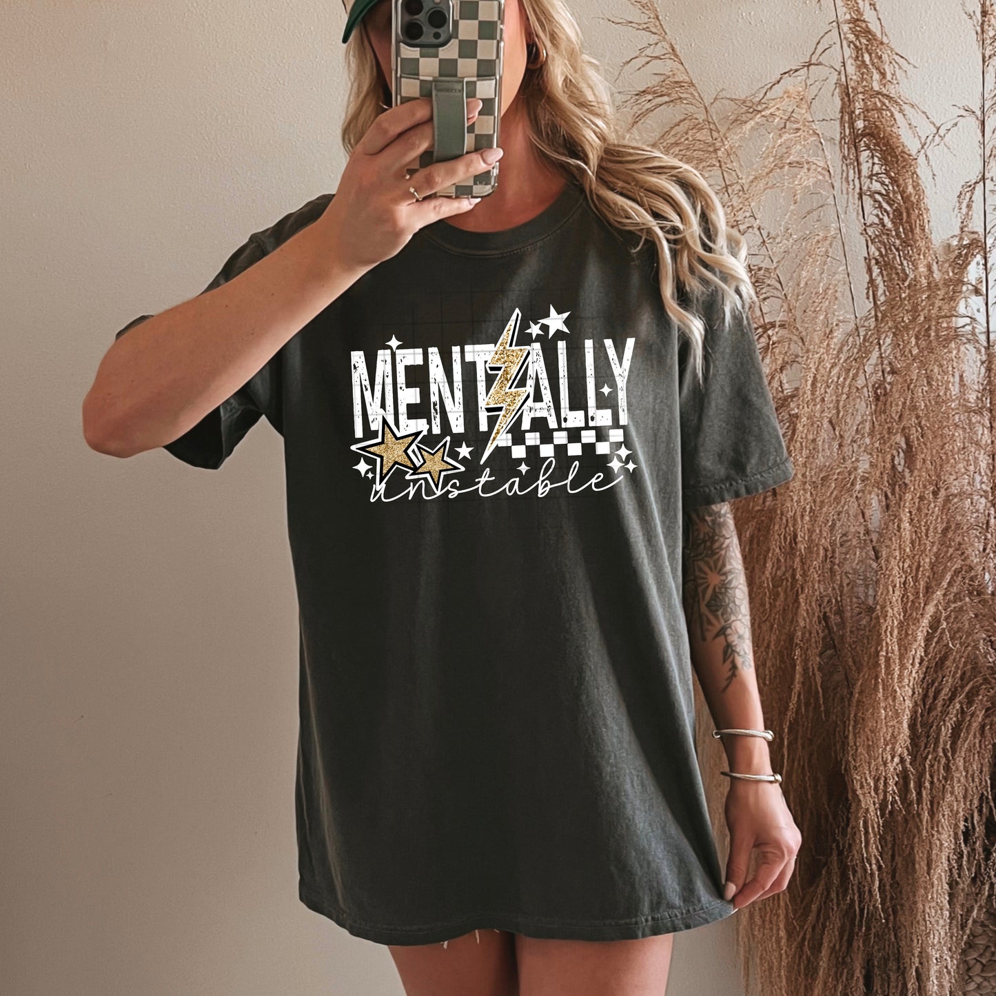 Mentally Unstable White-Ready to Press Transfer