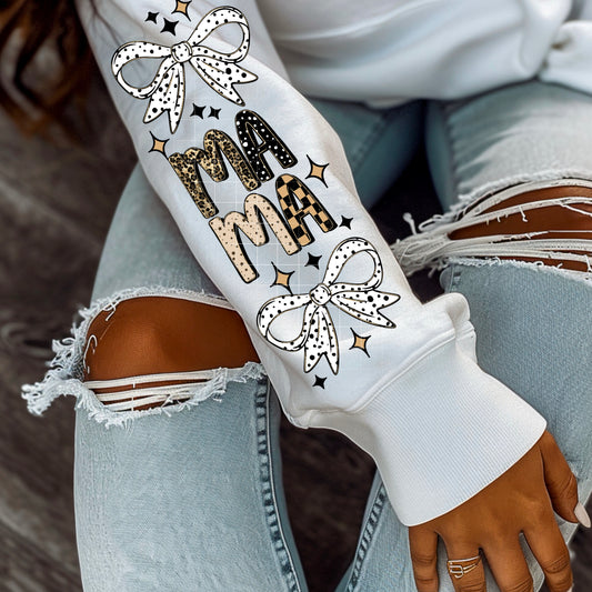 Mama Cheetah Checker Sleeve-Ready to Press Transfer