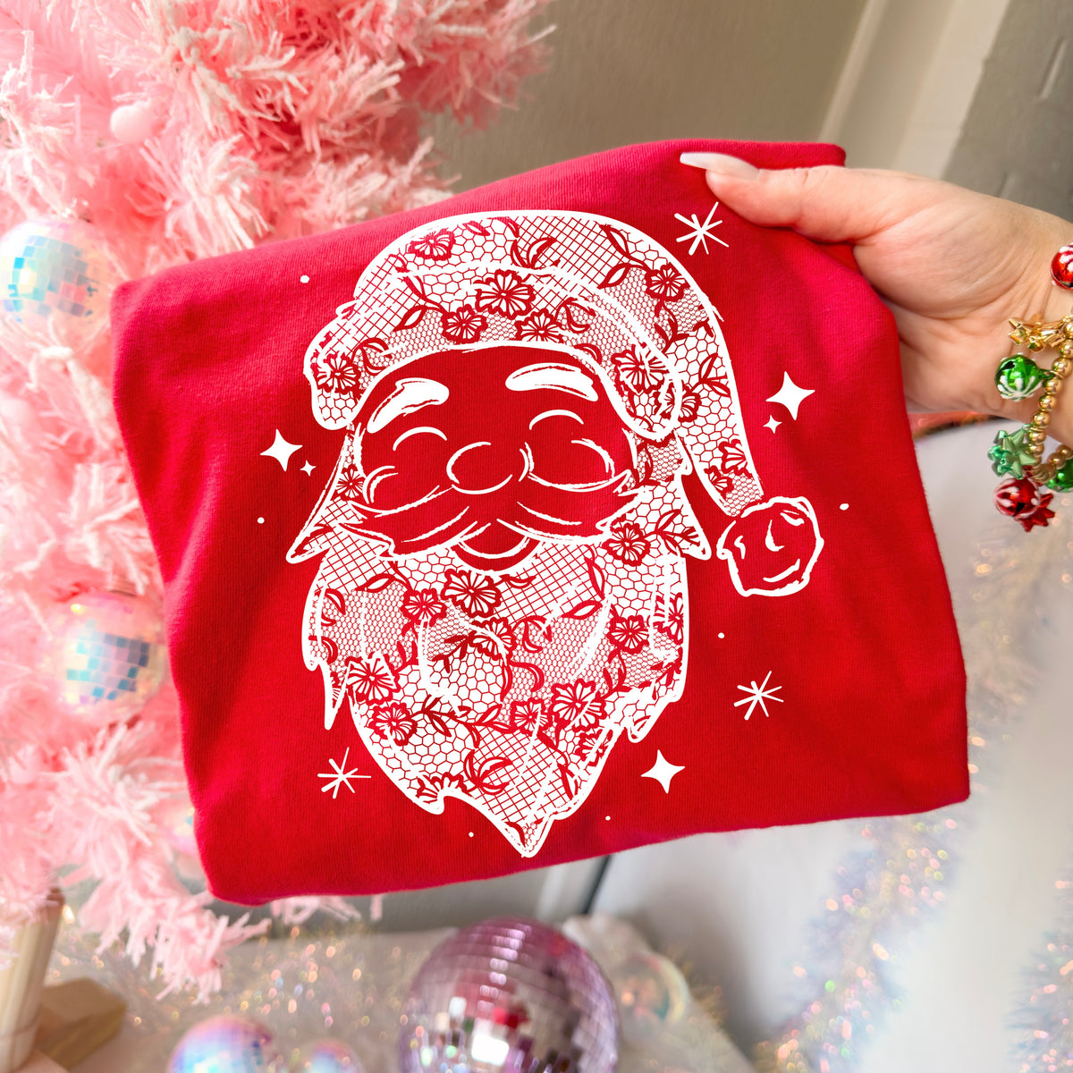 Lace Santa-Ready to Press Transfer