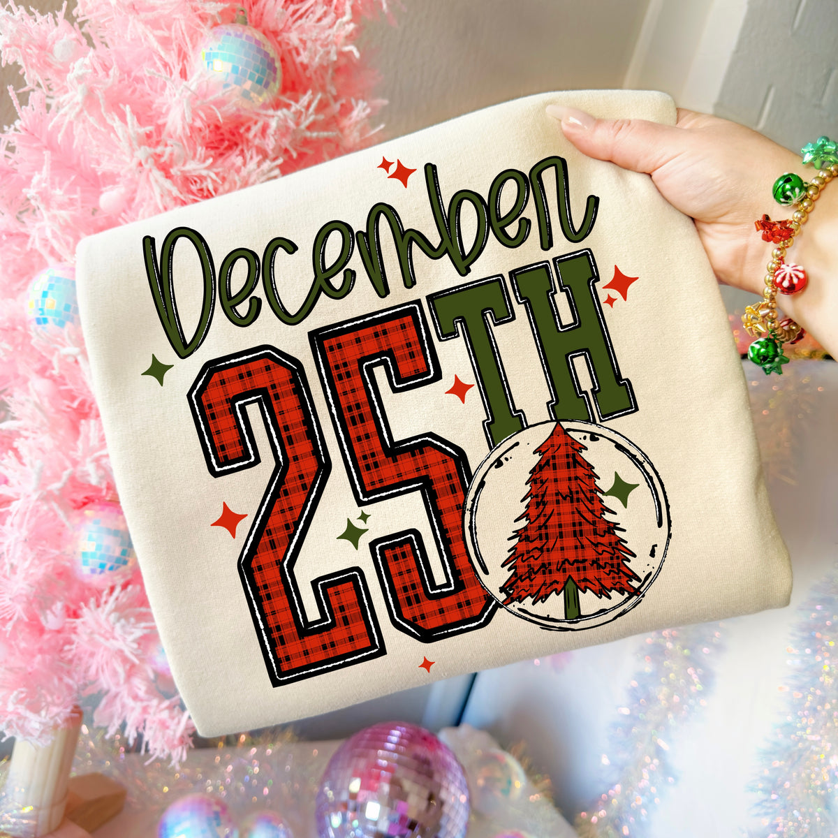 December 25Th Plaid-Ready to Press Transfer