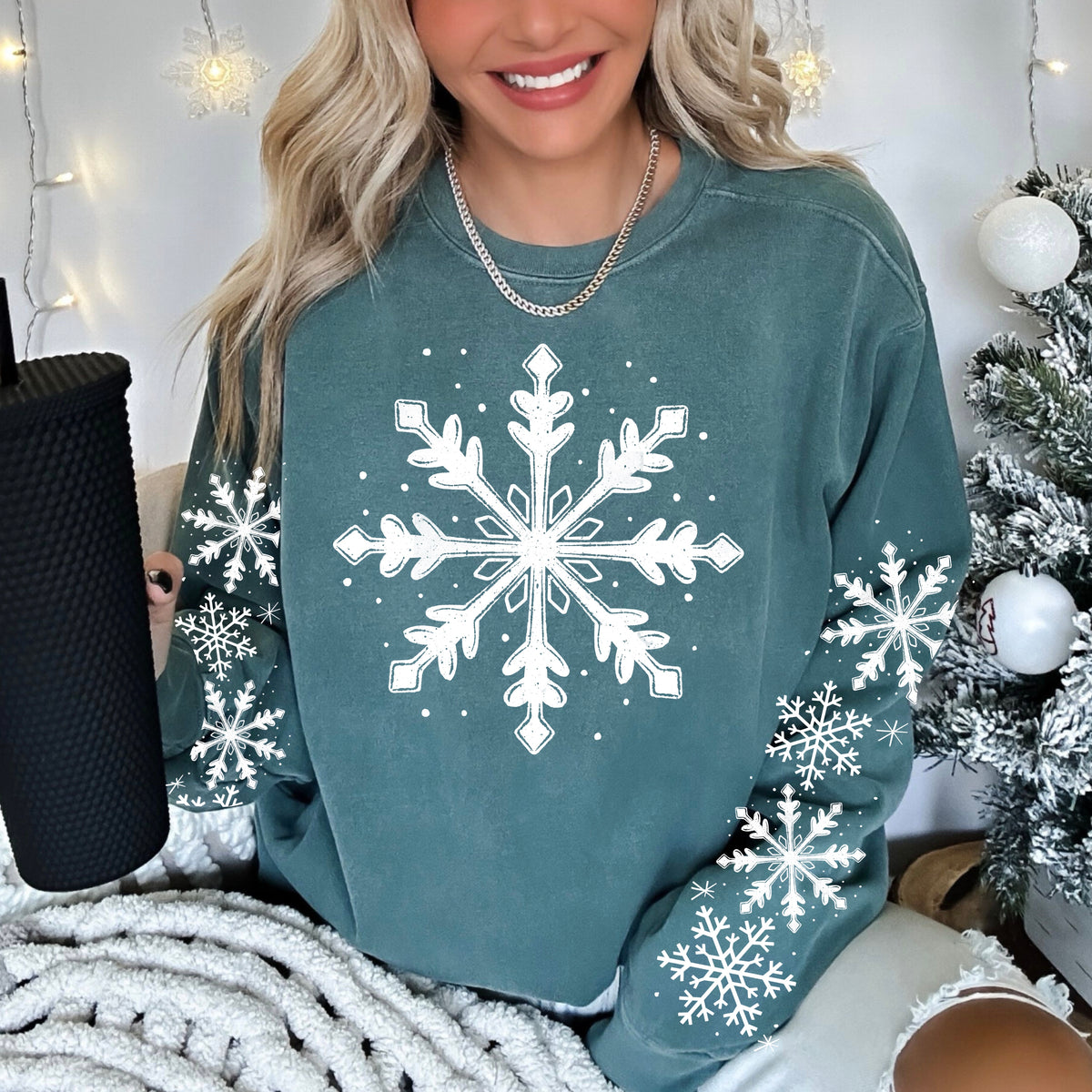 Snowflake White-Ready to Press Transfer