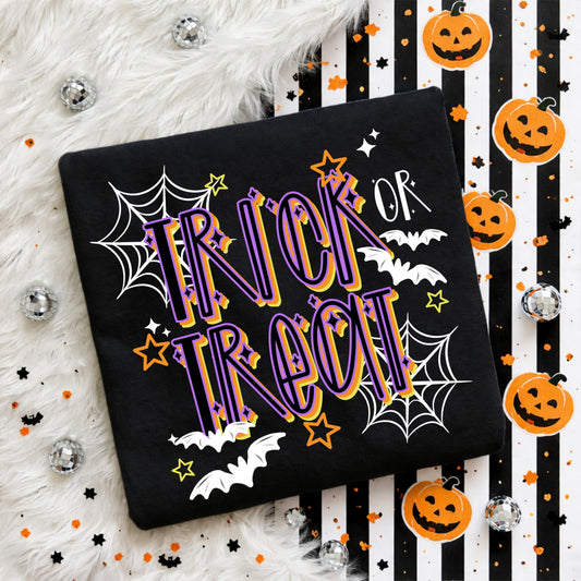 Trick or Treat White-Ready to Press Transfer