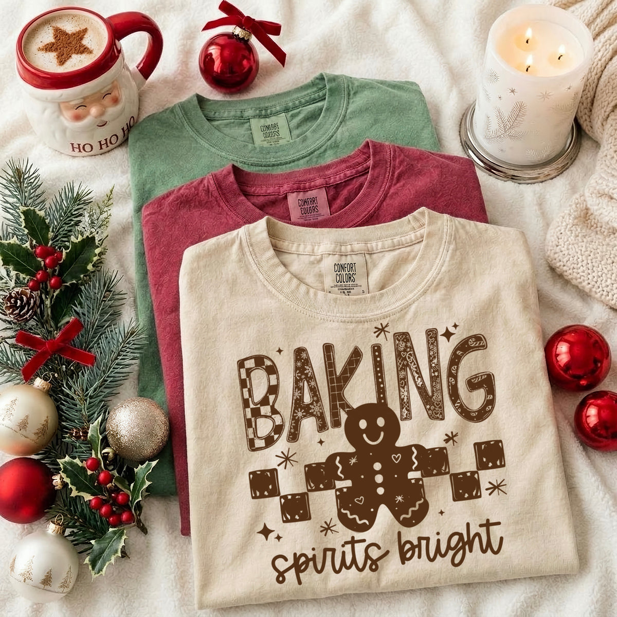 Baking Spirits Bright Brown-Ready to Press Transfer