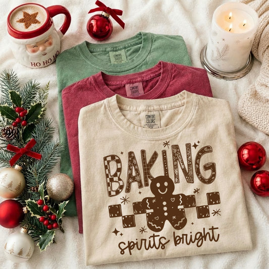 Baking Spirits Bright Brown-Ready to Press Transfer