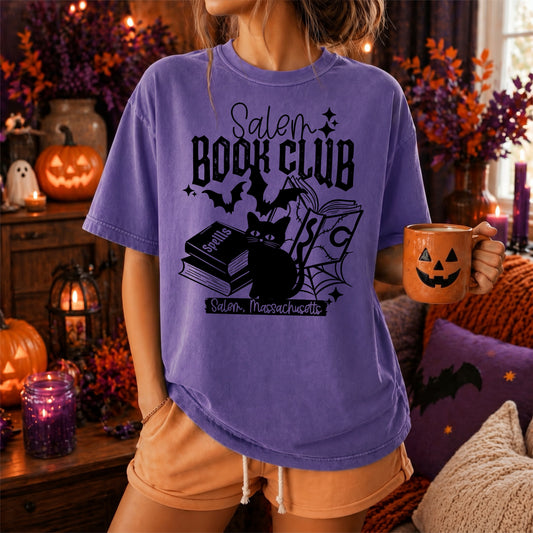 Salem Book Club Single Color Black-Ready to Press Transfer
