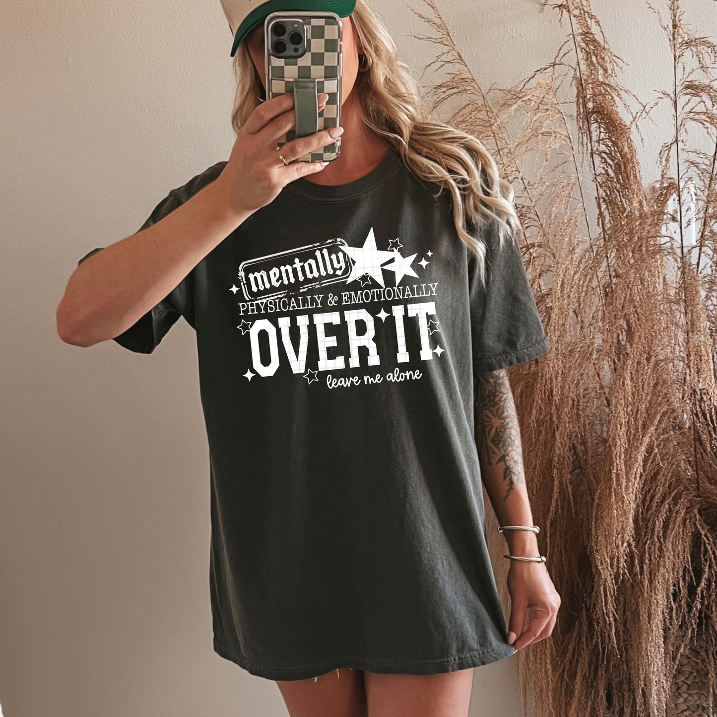 Mentally Over It White-Ready to Press Transfer