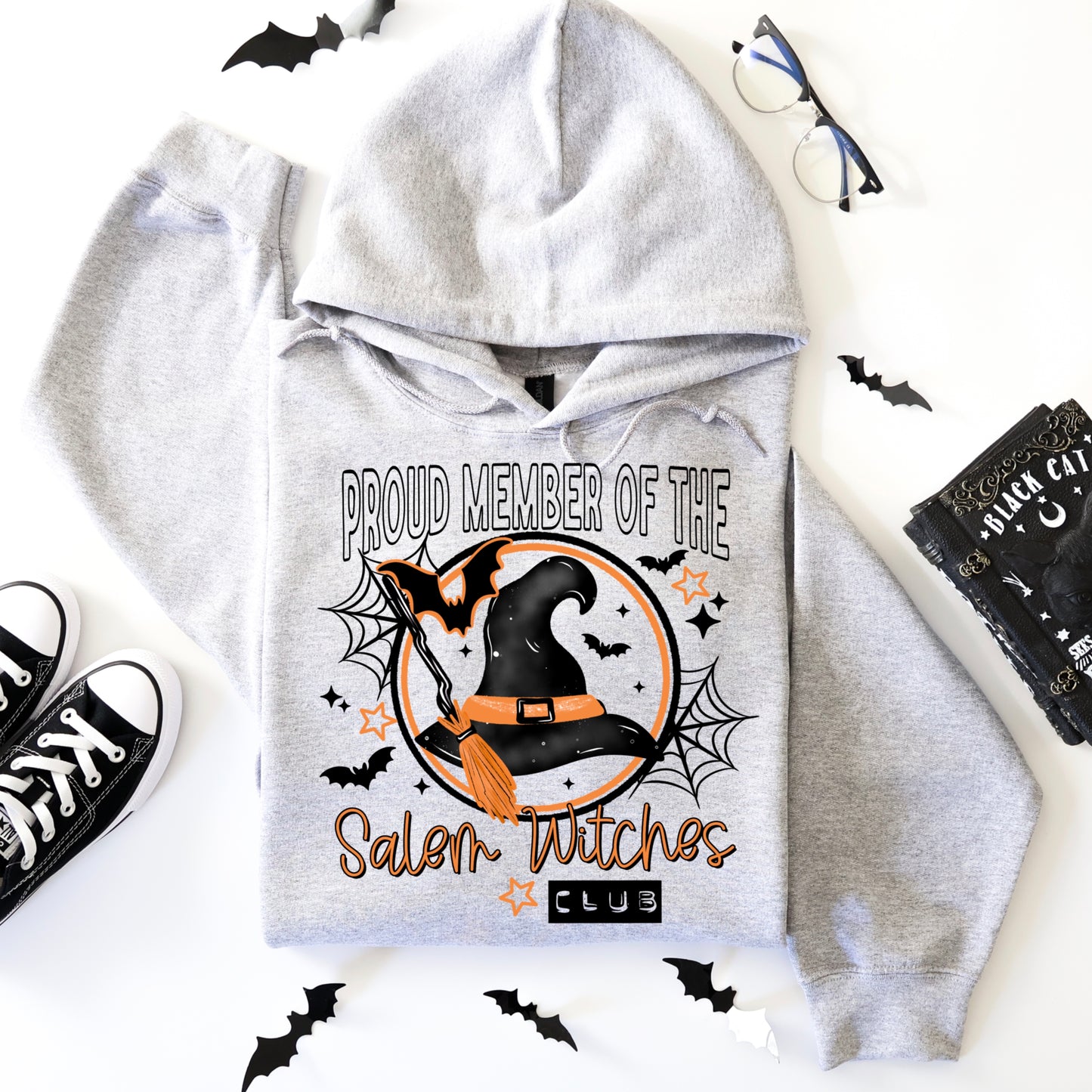 Salem Witches Club Black-Ready to Press Transfer