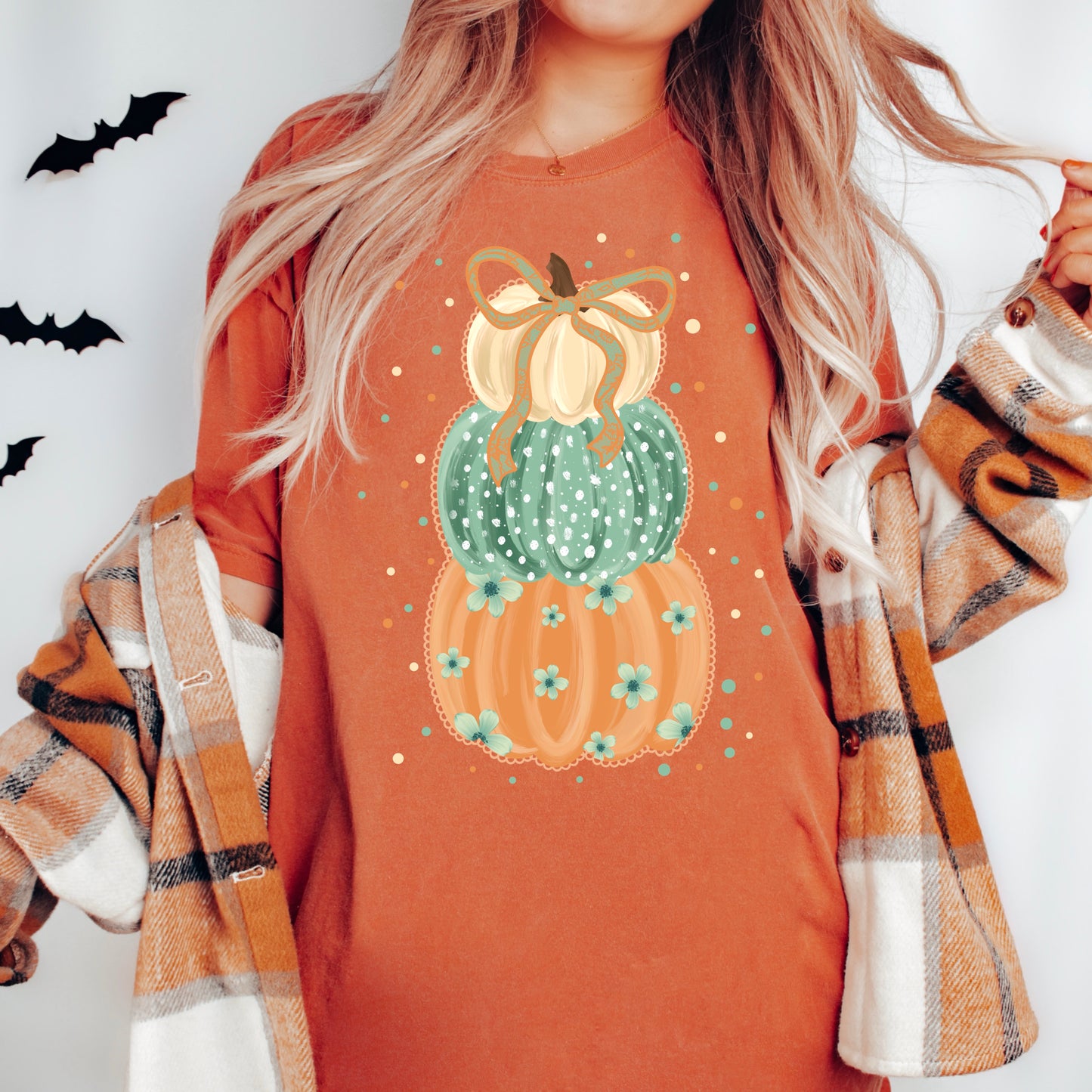 Stacked Pumpkins-Ready to Press Transfer