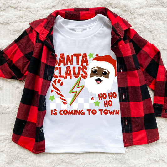 Santa Claus Is Coming to Town Darker Skin Tone-Ready to Press Transfer
