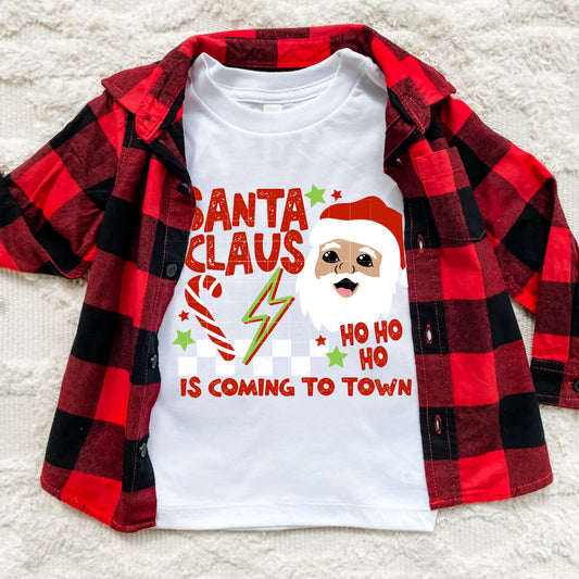 Santa Claus Is Coming to Town Lighter Skin Tone-Ready to Press Transfer