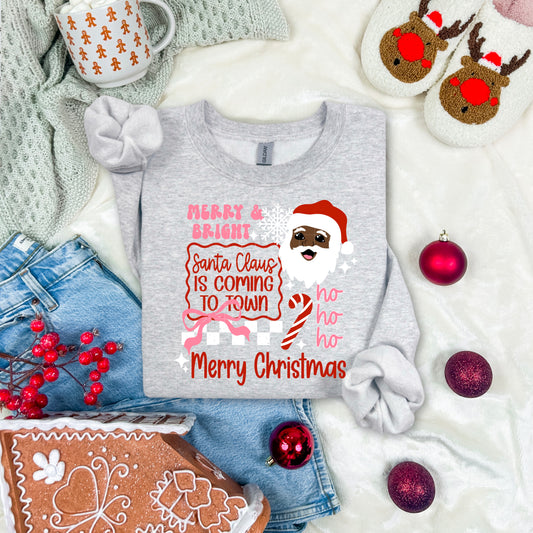 Santa Claus Is Coming to Town Darker Skin Tone-Ready to Press Transfer