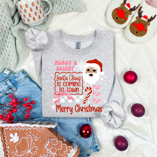 Santa Claus Is Coming to Town Lighter Skin Tone-Ready to Press Transfer