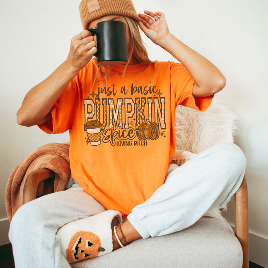 Pumpkin Spice Loving Bitch Brown Words-Ready to Press Transfer