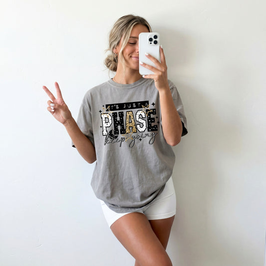 Just a Phase Keep Going Black-Ready to Press Transfer