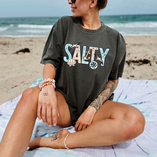 Salty No Bow-Ready to Press Transfer