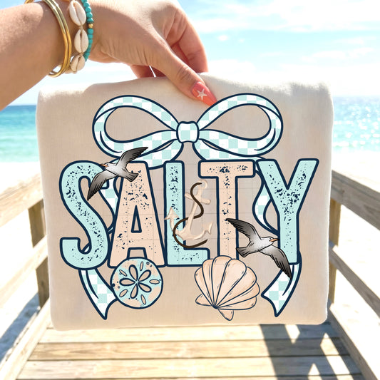 Salty W_ Bow-Ready to Press Transfer