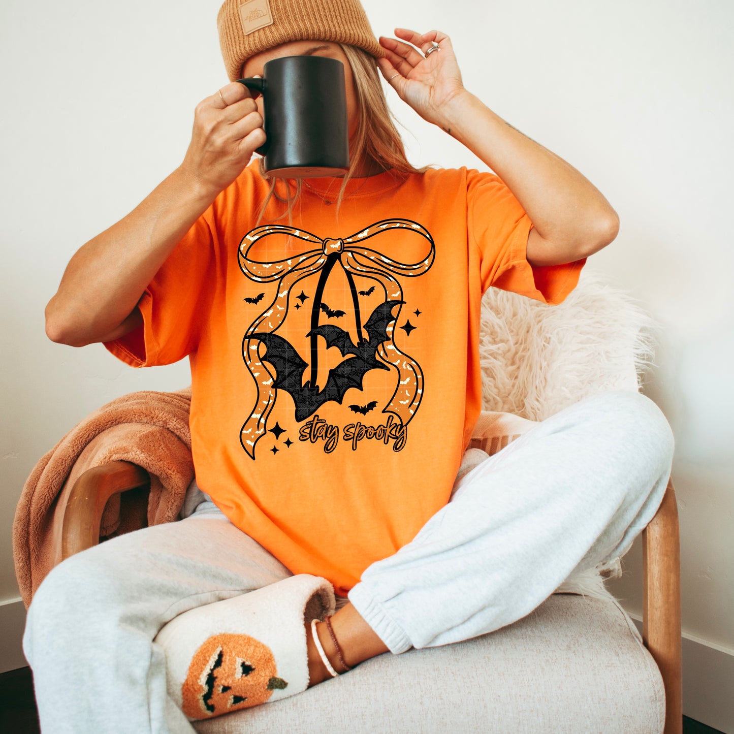 Stay Spooky Bats and Bows-Ready to Press Transfer