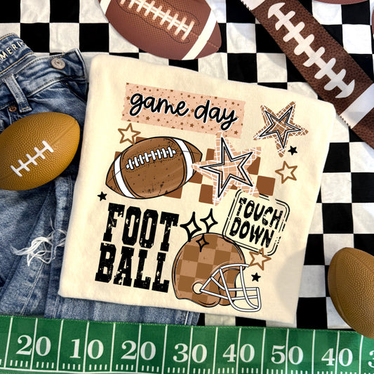 Football Collage-Ready to Press Transfer