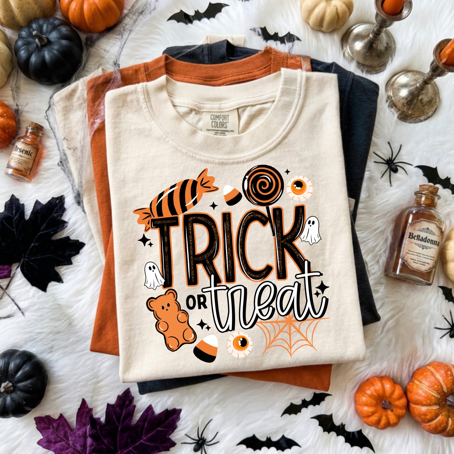Trick or Treat Black-Ready to Press Transfer