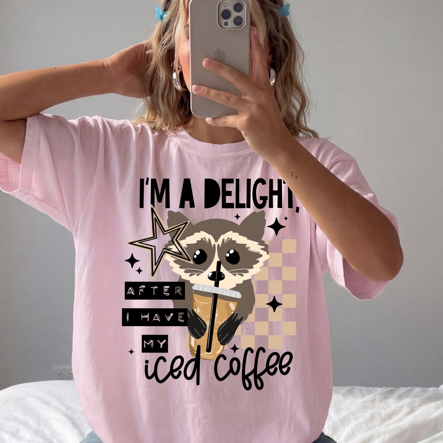 Delight Iced Coffee Black-Ready to Press Transfer