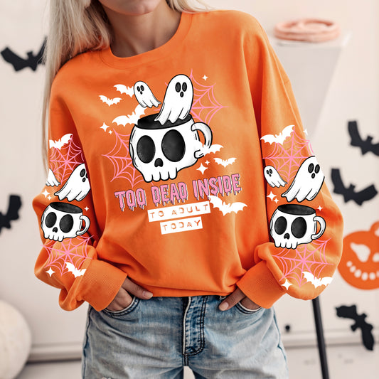 Too Dead Inside White-Ready to Press Transfer