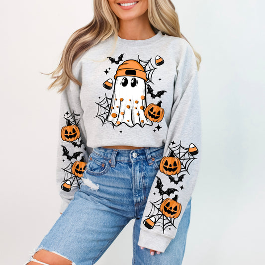 Candy Corn Ghostie-Ready to Press Transfer