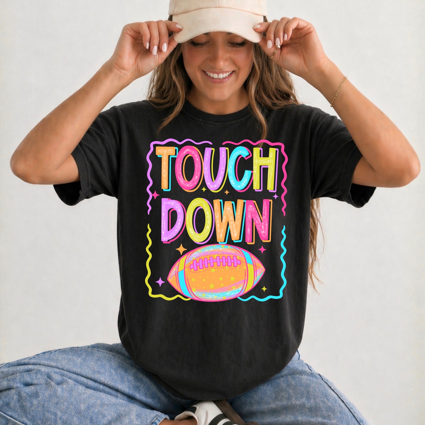 Touchdown Football Colorful-Ready to Press Transfer