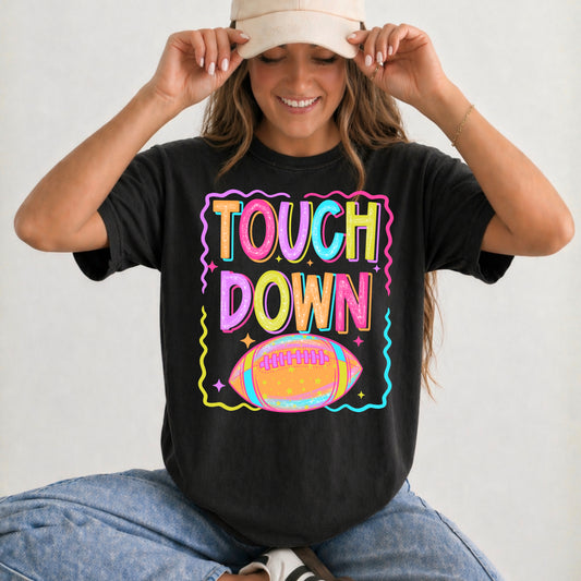Touchdown Football Colorful-Ready to Press Transfer