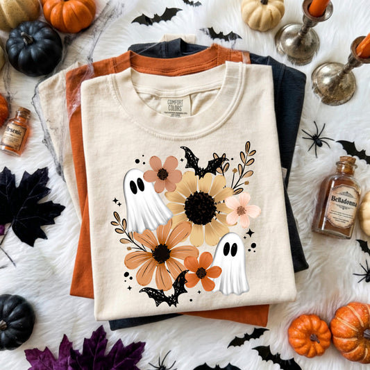 Ghost Florals-Ready to Press Transfer