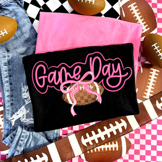 Game Day Pink Cursive-Ready to Press Transfer