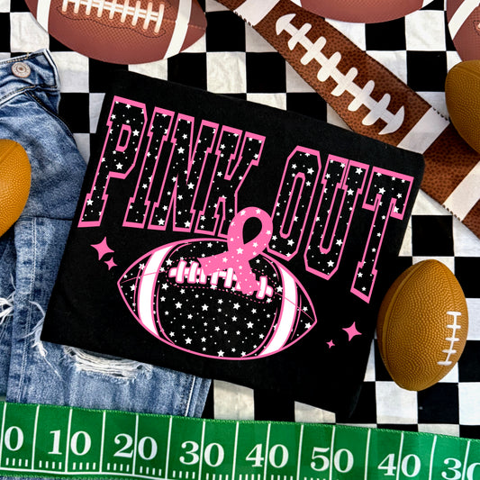 Pink Out Stars-Ready to Press Transfer