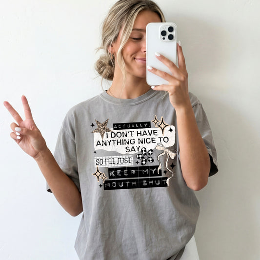 I Don't Have Anything Nice to Say-Ready to Press Transfer