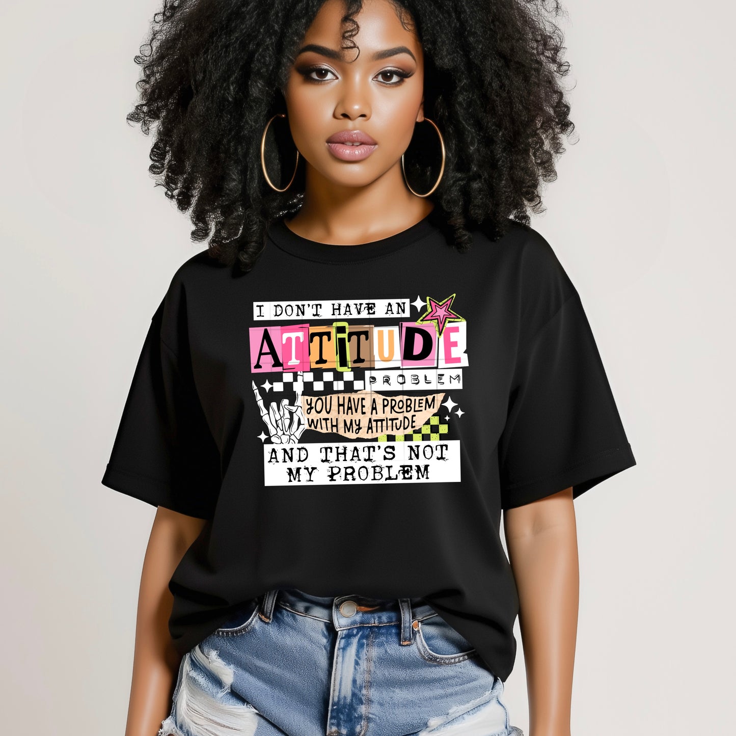 Attitude Problem White-Ready to Press Transfer