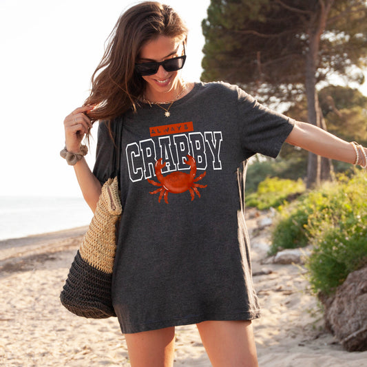Always Crabby White-Ready to Press Transfer