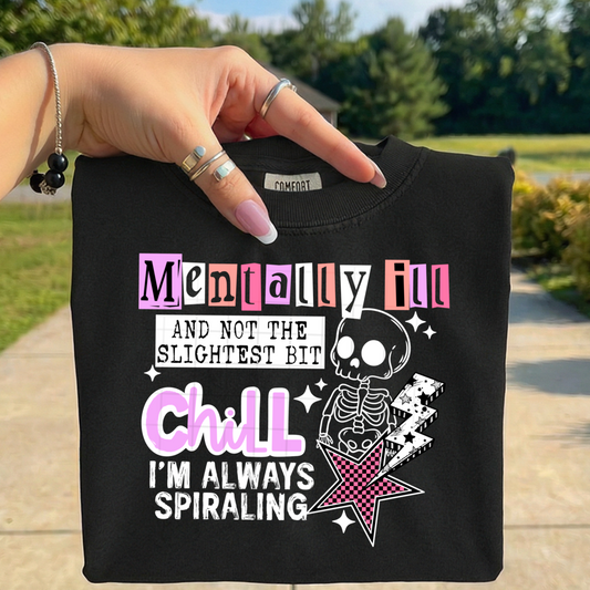 Mentally Ill white-Ready to Press Transfer