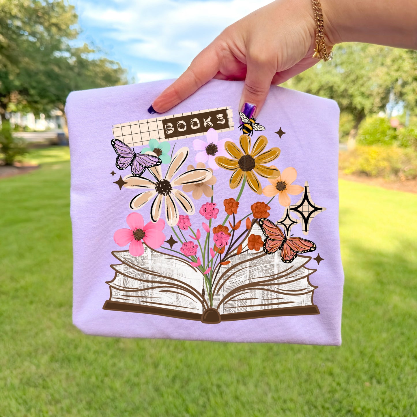 Floral Books-Ready to Press Transfer