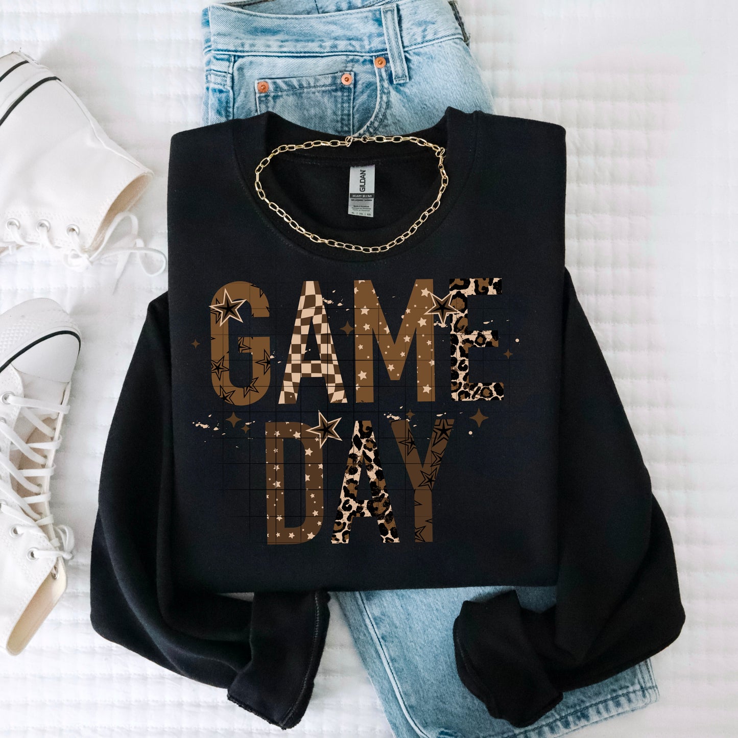 Game Day Cheetah Checker-Ready to Press Transfer